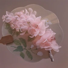 Pink Peach Blossom Hairpin Chinese Style Hanfu Hair Accessory Fairy Inspired