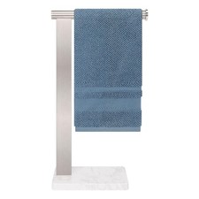 Stainless Steel L-Shaped Hand Towel Holder, SUS304 Bathroom Towel Rack with T...