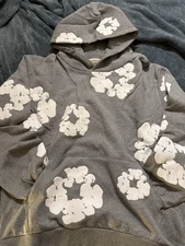 Denim Tears Grey Hoodie Size Large