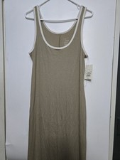 A New Day Women's Tan Maxi Tank Top Dress Size M 