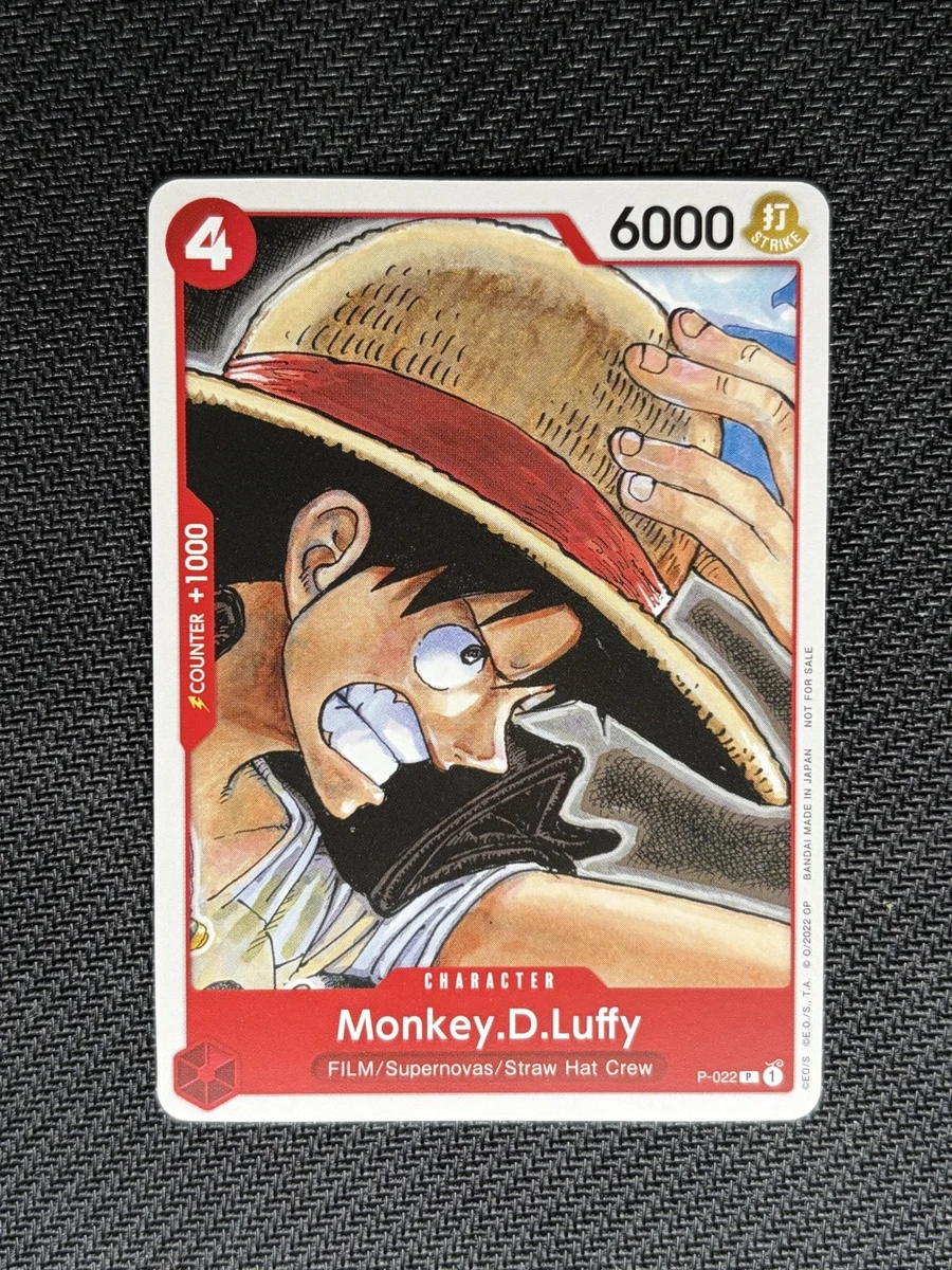 Monkey.D.Luffy P-022 One Piece Promotion Cards for sale | eBay