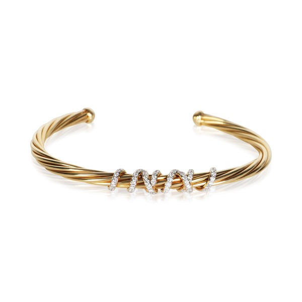 David Yurman Yellow Gold Diamond Helena Bracelet