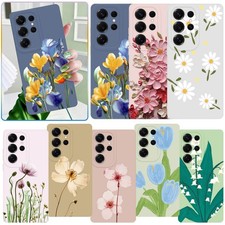 Robust TPU Phone Case For Samsung S25 Edge S23 Plus A51 A53 Pretty Flowers Cover