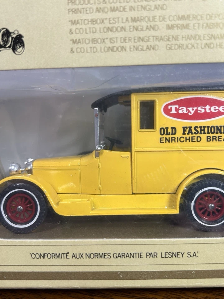 Camión de pan Matchbox 1927 Talbot Taystee modelos Y-5 de antaño 1:47 Lesney Foto 4 de 4