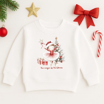 Weihnachtspullover rot Mädchen Nussknacker