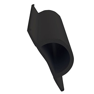 Dock Edge Standard ''D'' PVC Profile - 16' Roll - Black DE1193F UPC 776113119303
