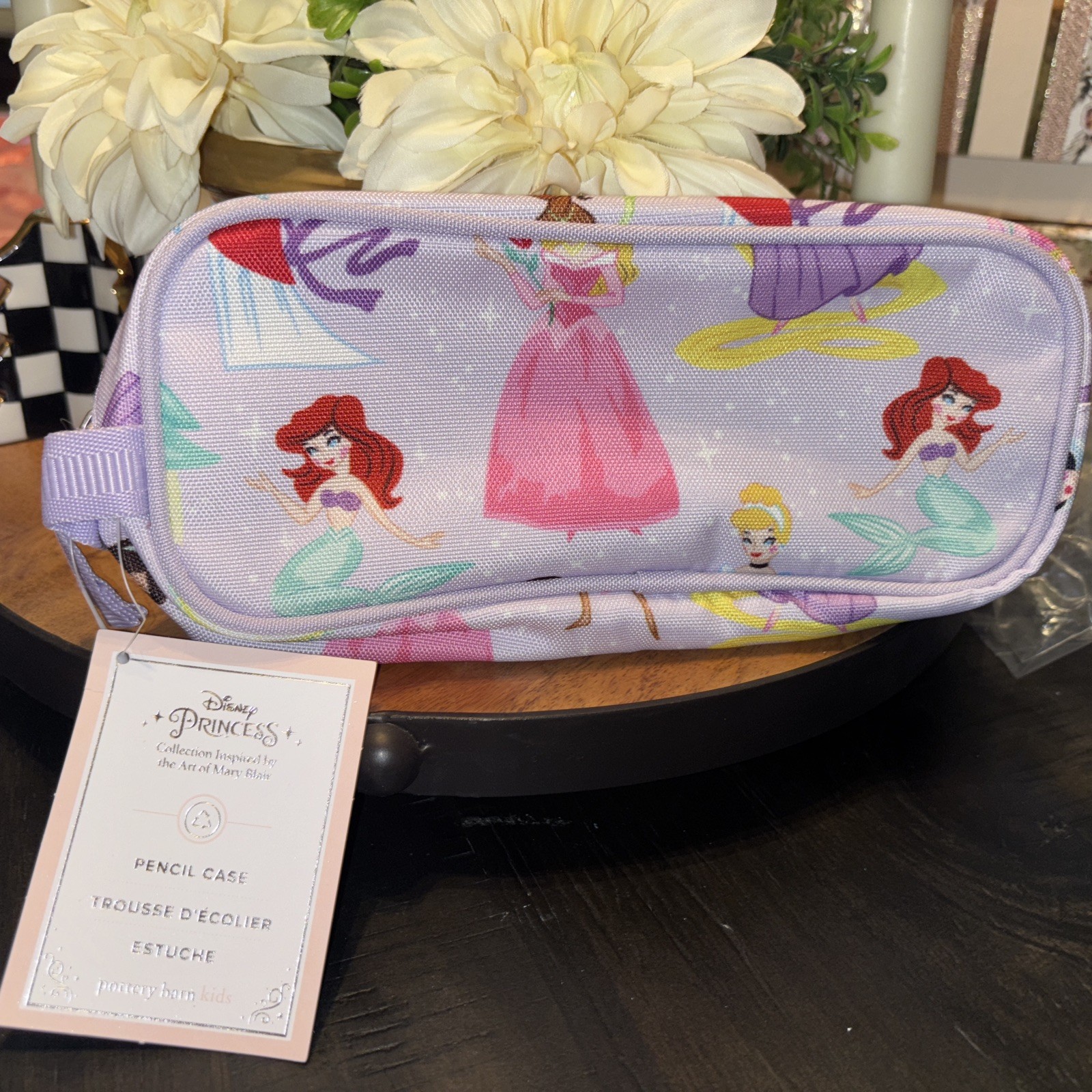 PONY CUSTODIA scuola ceramica fienile DISNEY principessa matita borsa Cenerentola Belle Ariel.