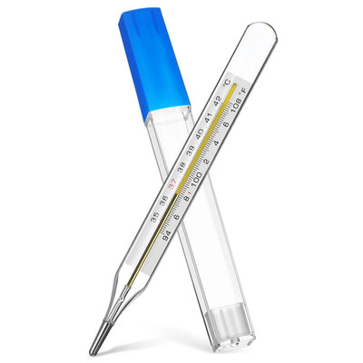 1Pc Glass Oral Temperature Adult Free Clinic Armpit Fast Reading Fever Indicator
