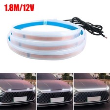 Car DRL LED Flexible Lights Strip For Hood Car Engine Cover Decoration Headlight
