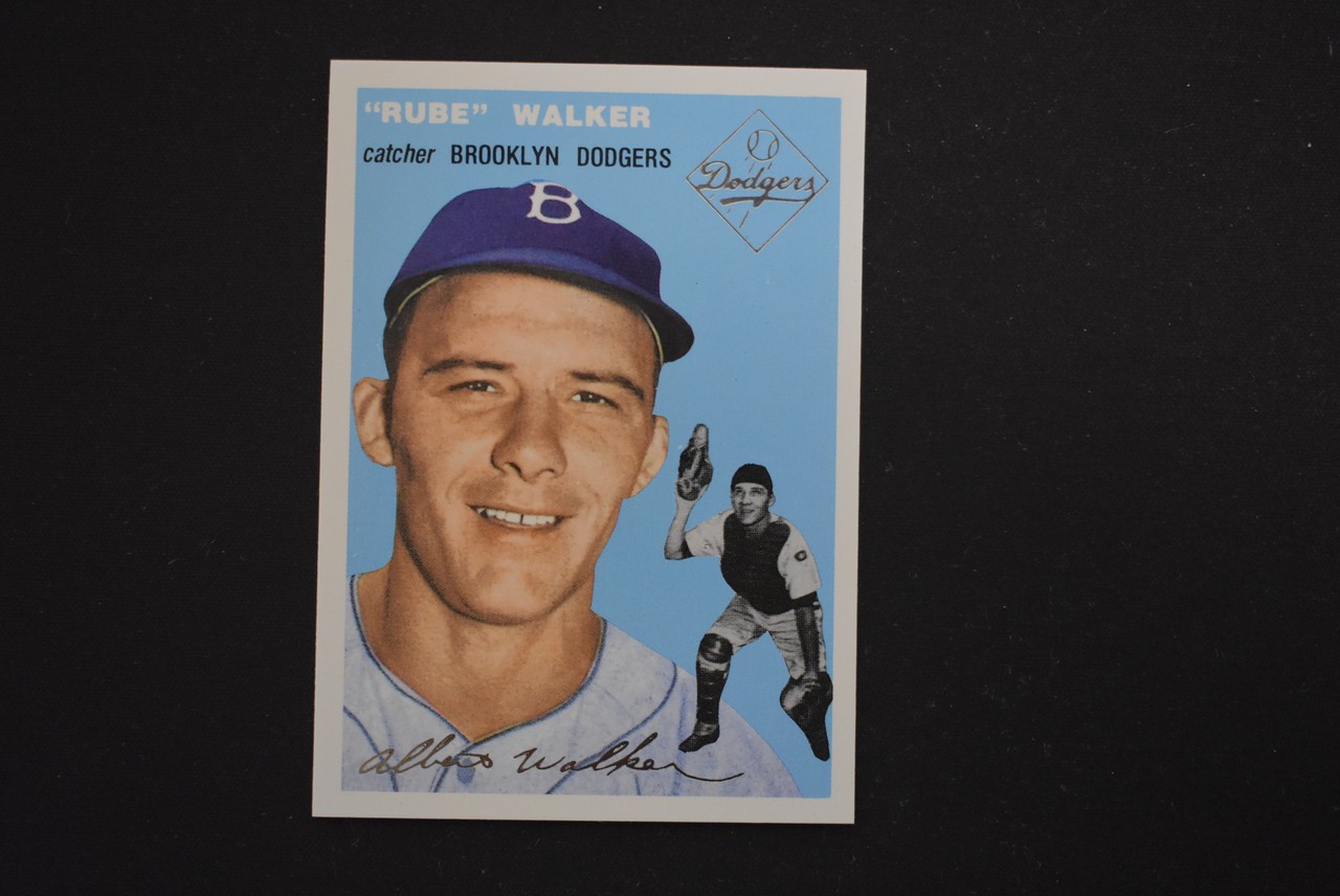 1994 Topps Archives The Ultimate 1954 Set Gold Rube Walker #153 Brooklyn Dodgers