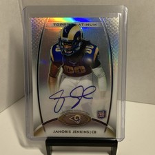 Topps 2012 Platinum Rookie Autograph Janoris Jenkins #136 Rams NFL Card. rookie card picture