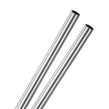 2er-Pack 250mm 304 Edelstahlrohr, 10mm &Oslash;, f&uuml;r Bau/Maschinenbau/DIY