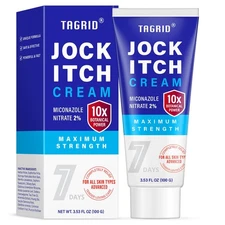 Jock Itch Cream Extra Strength for Men & Women – 7X Fast Relief for Jock