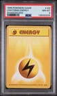 1999 POKEMON BASE SET SHADOWLESS #100 LIGHTNING ENERGY PSA 8