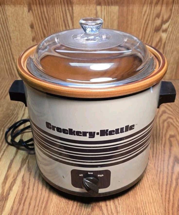 Vintage Crockery Kettle Slow Cooker 3.5 QT (3.3 Lt) Model 6-15-32 Kmart
