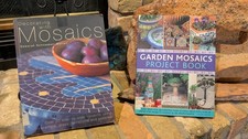 Set Of 2 Mosaics Books: Garden Mosaics And Decorating With Mosiacs Project Books
