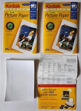 Kodak Premium Picture Paper 4x6 For Borderless InkJet Printers 40 Sheets