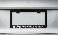 Fits All Models Wrx Sti Subaru License Plate Frame Tag Cover The World Is Flat
