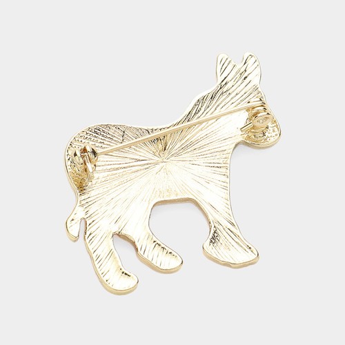 USA donkey elephant pin brooch - Picture 3 of 3