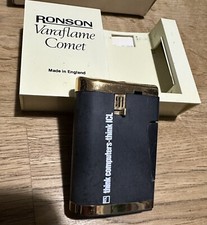 ICL Computers Lighter Ronson Varaflame Comet think Cigarette VC400 Gold Plated