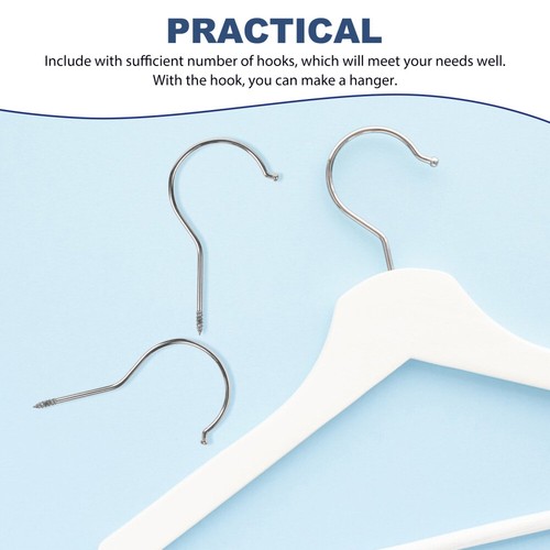 10 Pcs Plastic Trouser Hook Hanger Clothes Hangers Connecting Hooks - Imagen 2 de 12