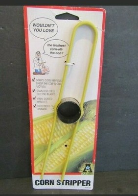 ACME Corn Stripper Remover Serrated Stainless Steel Blade VINYL COATED HANDLES
