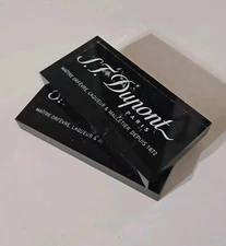 S.T. Dupont Paperweight Decorative Table Plexiglass Overlays Black, 2 pcs