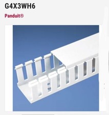 New, Panduit, G4X3WH6, Wire Duct, Wide Slot, ...