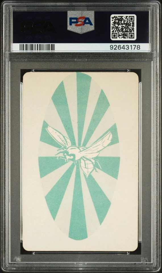 PSA 6 EX- MINT Bruce Lee & Van Williams 1966 Green Hornet Joker Playing Card - Image 2 of 2