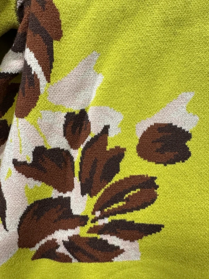 Suéter Anthropologie Beatriz Floral Cuello Simulado A651-7 Talla S Nuevo Con Etiquetas Foto 3 de 4