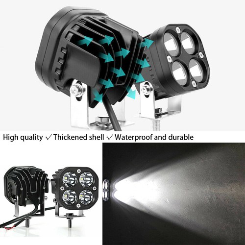 3inch 40W Cube Pods Off Road Driving Lights Spot Work Light Bar Fog White/Amber - Bild 17 von 21