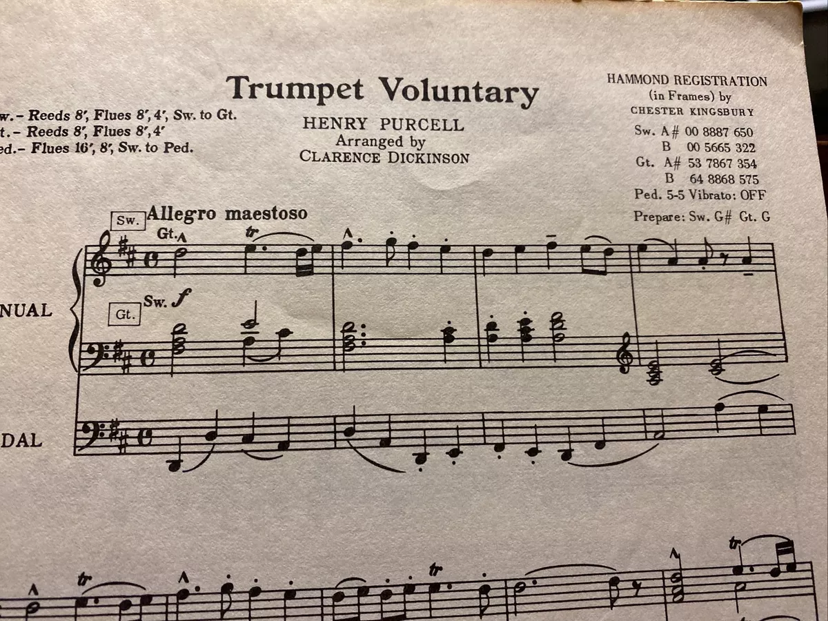 The discount trumpet voluntary