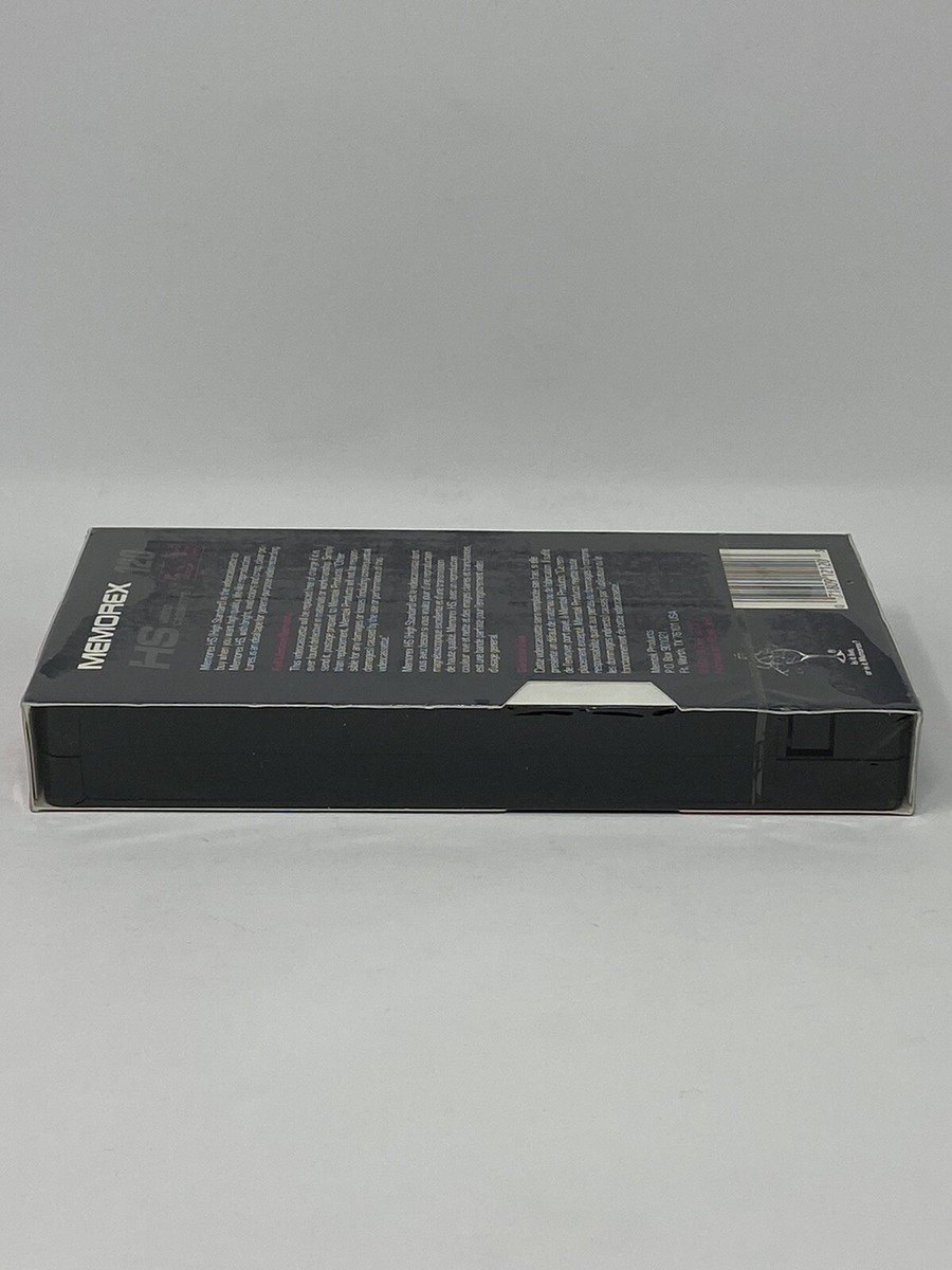 Memorex HS VHS Videokassette 120 – Bis Zu 6 Stunden Aufnahme, Lebenslange Garantie