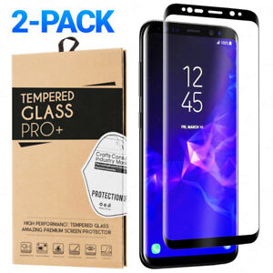 2 Pack Tempered Glass For Samsung Galaxy S8 S9 Plus Note 8 9 Screen Protector Ebay