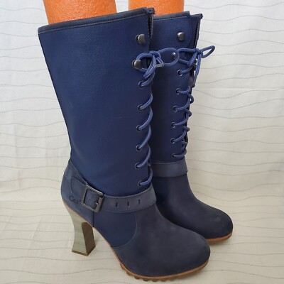 CAT Caterpillar Womens X Shontelle Starry Night Navy Blue Boots P306109 Sz 8