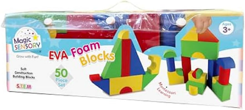 Magic Sensory Soft Blocks - 50 X EVA Foam Building Blocks - Soft Blocks for T... - Picture 2 of 12