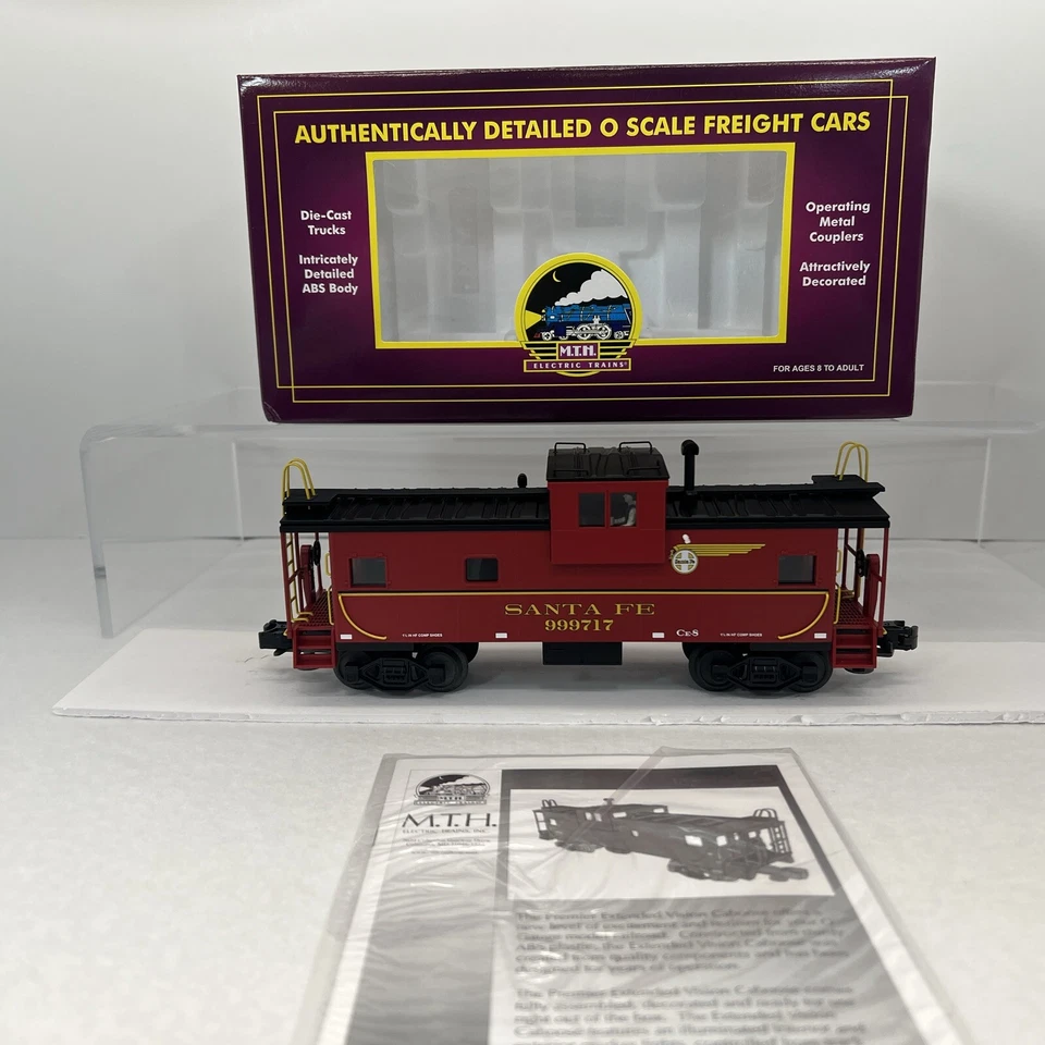 MTH Premier 20-91051 Santa Fe Extended Vision Caboose #999717 O Gauge New ATSF - Image 2 of 4