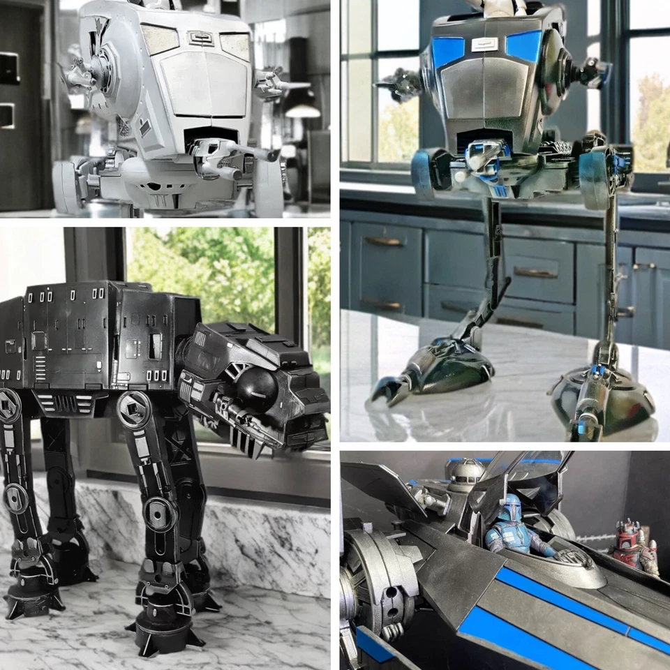 Sith Star Wars Hand-Painted Kenner vintage Diorama Personalized Skeleton Crew - Image 3 of 4