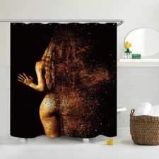 Nude Girls Waterproof Shower Curtain Sets Extra Long Bathroom Decor Curtain 70"