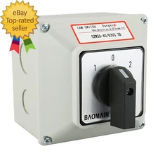 Universal Rotary Changeover Switch SZW26-40/D303.3D with Master Switch Exterior