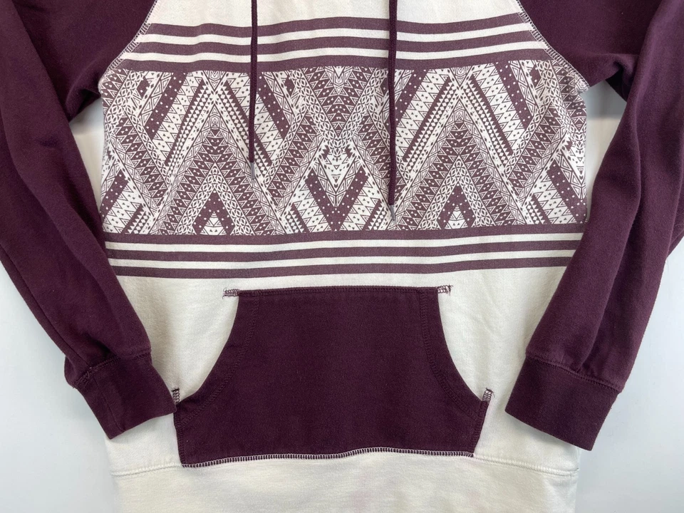 Sudadera Empyre - Mediana - Roja/Borgoña y Blanca - Pullover con Capucha (1267) Foto 3 de 4