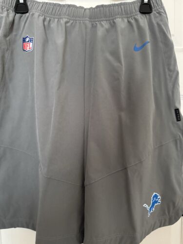 Nike OnField Detroit Lions Sideline Practice Athletic Shorts PE Size Medium-TALL - Picture 8 of 19