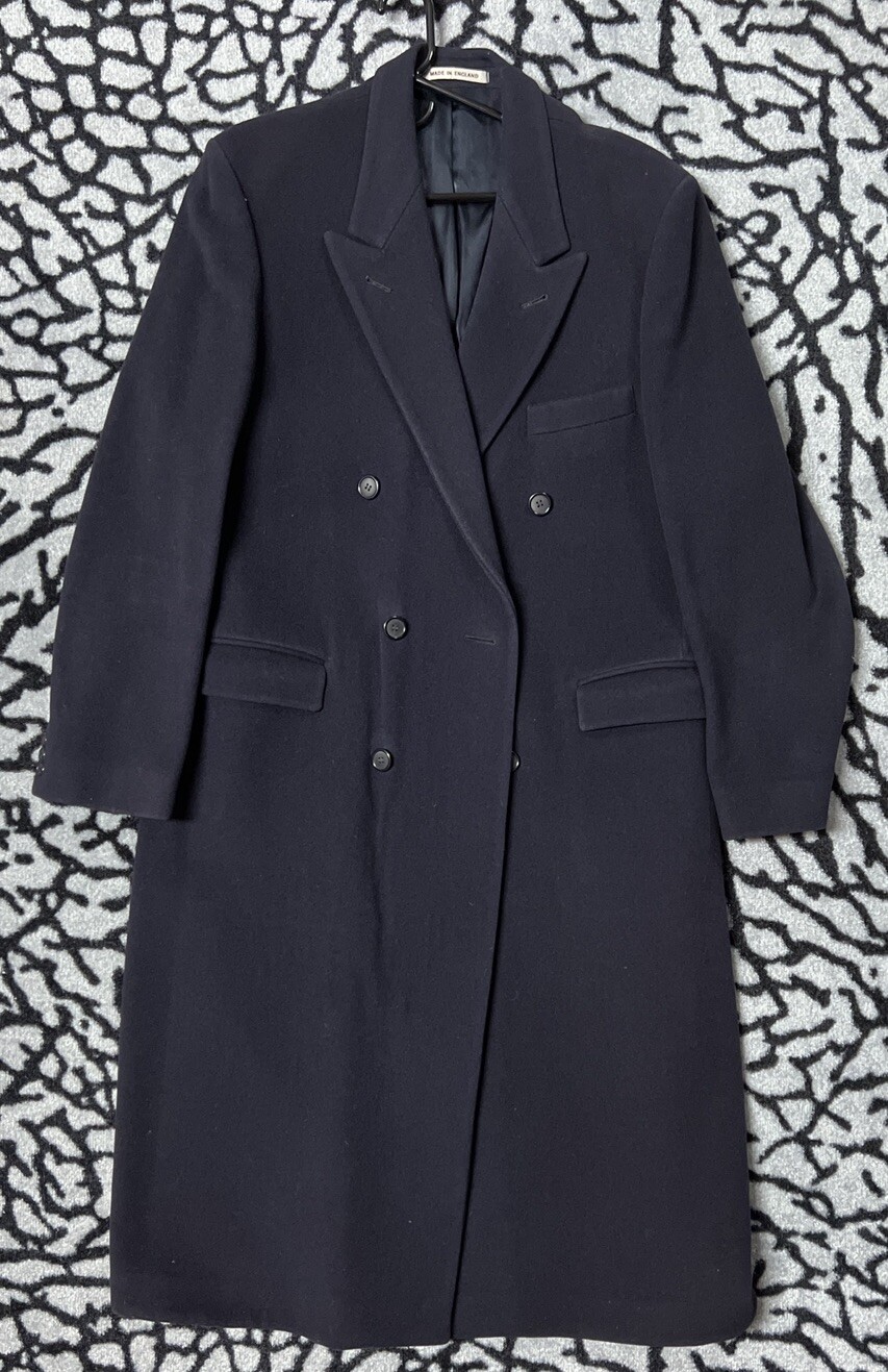 Cappotto Vestito Peterborough Fila 100% Lana Nero LEGGI Descrizione ��