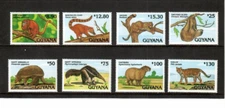 Guyana 1992 - Animals - Set Of 8 Stamps - Scott #2609-16 - MNH