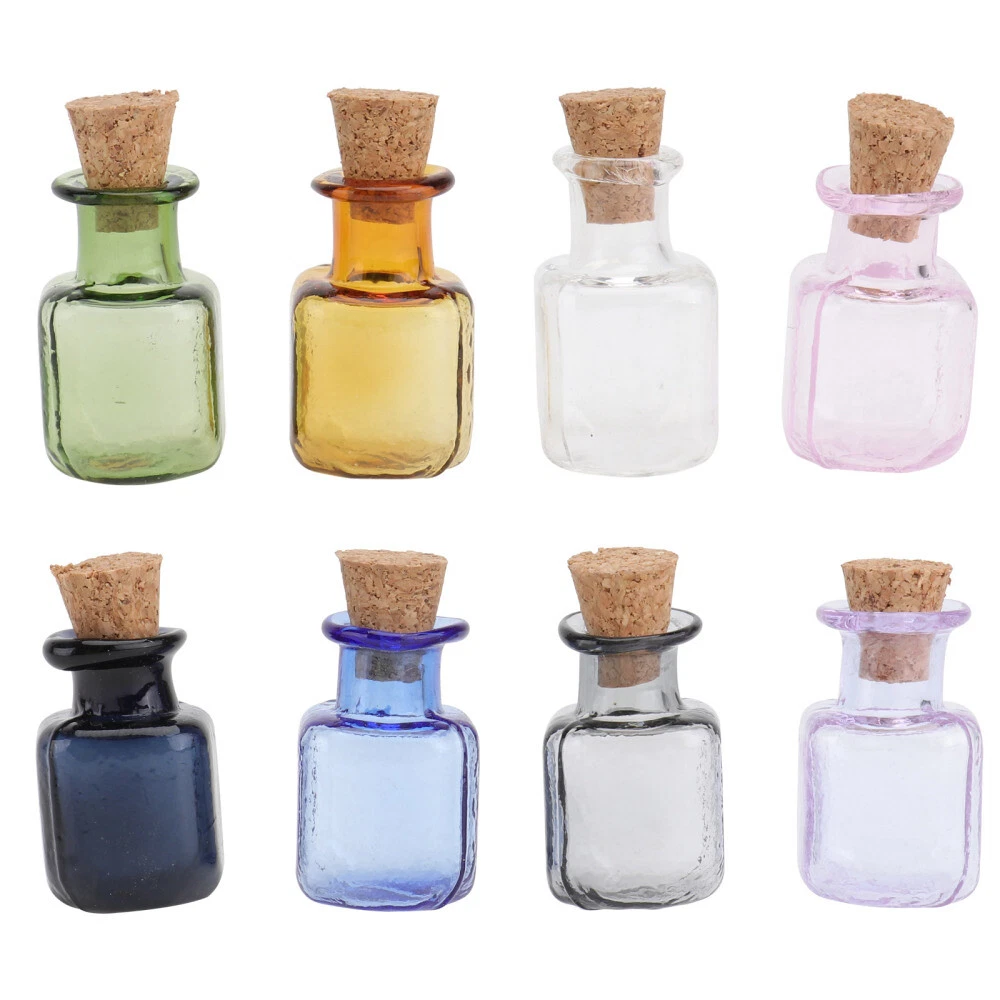 Miniature glass shop bottle pendants