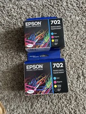 Expired 2024/2025 Epson 702 4 Color Ink Standard Capacity Lot Of 2 New Expired