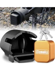 Ultra-Thick Anti-Theft Trailer Lock w/ Triple Coating for 2 & 2-5/16 Couplers