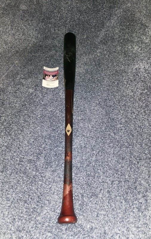 Junior Caminero Hand Signed Game-Used Old Hickory Pro Baseball Bat- Rays