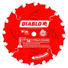 Diablo D0516X 5-3/8" x 16 Tooth Framing Trim Saw Blade
