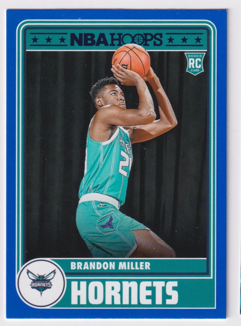 2023-24 Hoops Blue Brandon Miller Rookie Charlotte Hornets #284